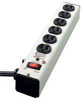 Intermatic IG112663 Metal Surge Strip with Six-Outlets and Lighted Switch with Six-Foot Cord, Ivory