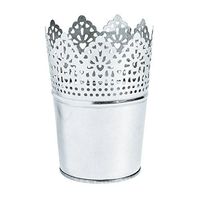 Lace Detail Galvanized Buckets