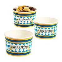 Fun Express - Oktoberfest Snack Bowls (25pc) for Party - Party Supplies - Print Tableware - Print Plates & Bowls - Party - 25 Pieces