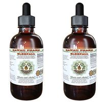 SLEEPALL - Non-Alcohol HawaiiPharm's Fast Acting Liquid Sleep Aid Natural Premium Herbal Extract Sleep Support Much More Powerful Than a Capsules or Tablets 2x4 oz