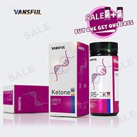 VANSFUL Ketone Testing Strips 125 ct: Test Ketosis Levels on Low Carb Ketogenic Diet, 125 Strips Best for Accurate Meter Measurement of Urine Ketones Tests. (2-Bottle Pack)