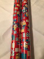 Despicable Me MINION Red Christmas Wrapping Paper - 40 sq ft