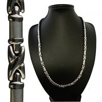 Magnetic Therapy Necklaces Silver X-Tangle Design
