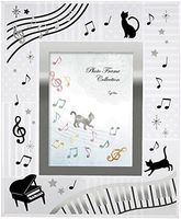 Gentie Ornament frame Black Cat "Music" G-3462BK