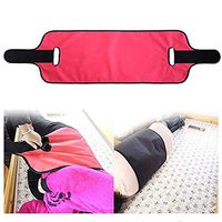 Jeamive Padded Bed Transfer Nursing Sling,Non-Slip Patient Lift Sling Transfer Belt with Handles Helps Provides Guaranteed Safety Transfers from Cars, Wheelchairs, Beds (63x16.5inch)（Red）