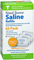 SinuCleanse Saline Refills 60 Packets 60 Each (Pack of 2)