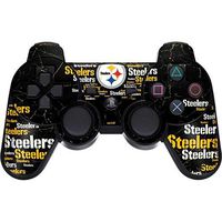 Skinit Decal Gaming Skin for PS3 Dual Shock Wireless Controller - Officially Licensed NFL Pittsburgh Steelers Black Blast Design