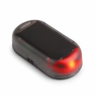 ANKI HappiGo Solar Power Dummy Car Alarm Red LED Light Simulate Imitation Security System Warning Anti-Theft Flash Blinking Lamp