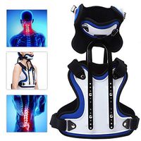 Cervical Thoracic Corrector, Adjustable Head Neck Chest Cervical Thoracic Orthosis U Lumbar Support for Neck and Upper Back Injuries Relief