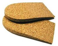 5mm (1/4") Cork Heel Lift, Medium Width 2 1/2" Wide, Leg Length Correction