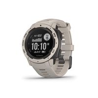 Garmin Instinct, Outdoor Watch with GPS, Includes Heart Rate Monitoring and 3-axis Compass, Tundra + 1 Year Extended Warranty
