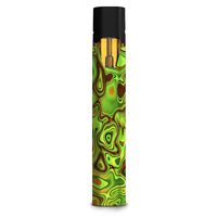 IT'S A SKIN Decal Vinyl Wrap Compatible with STIIIZY (TM) Premium Vaporizers Sticker Sleeve Cover/Green Glass Trippy Psychedelic