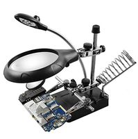 LED Magnifying Glass with 2.5x 7.5x 10x Illuminated Super High Clarity Lightweight - Best Magnifier Set With Lights for Seniors,, Hobbies & Stamps. Read Easily at Night,Blzck