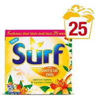 Surf Sunshine Lemons Bio Powder 25 Wash 2kg, Pack of 2