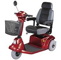 CTM - HS-570 - Mid-Range Scooter - 3-Wheel - Burgundy