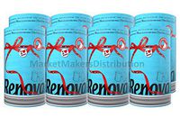 Renova blue paper towels (pack of 8) by Market Makers Distribution, 8 XL kitchen rolls, 8 mega rolls