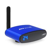 Wireless RCA Extender with IR Pass-Back Support 480p SD Can Transmit Up to 200m 656ft (Line of Sight), WiFi 5.8GHz 24 Channels for Satellite DVD to TV Home Use(Only Receiver)