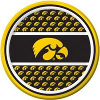 Creative Converting Iowa Hawkeyes 7-Inch Paper Plates 8 Per Pack