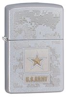 Zippo Personalized Message Engraved on Backside Customized U.S. Army Signature Design Zippo Windproof Lighter (Style1)