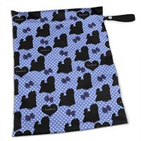 TYITCB Yorkie Sillouette and Bows Sweetheart Waterproof Reusable Snack Bag Large Capacity
