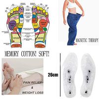 Sttech1 Magnetic Massage Shoe Insoles for Men and Women, Thin Body and Fine Massage Foot, Multifunction Shoe Insoles Gel Therapy Acupressure Foot Care Cushion (Multicolor)