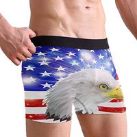 WXLIFE USA American Flag Eagle Boxer Briefs Men's Underwear for Men Boy