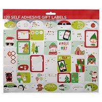 JAM PAPER to/from Christmas Gift Tag Stickers - Cool, Colorful & Fun - 120/Pack