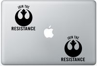 Join The Resistance Rebel Alliance Star Wars ArcDecals78602177 Set Of Two (2x) , Decal , Sticker , Laptop , Ipad , Car , Truck