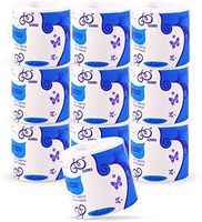 Rolls Toilet Paper,3 Ply White Toilet Tissue,Natural Wood Pulp Paper Roll for Toilet,Towels,Home,Kitchen,10 Rolls