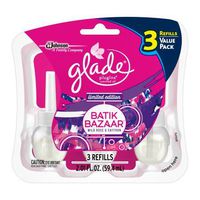 Glade PlugIns Scented Oil Air Freshener Refill, Batik Bazaar, 3 Refills, 2.01 fl oz
