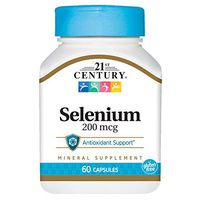21st Century Selenium 200 mcg Capsules, 60 Count (Pack of 3)