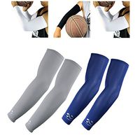 Scorpion 2 Pairs of Arm Sleeves Youth Kids Size - Great for Baseball Football Golf General Use - UV Protection, Moisture Wicking, Gray, Navy