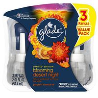 Glade Plugins Scented Oil Air Freshener Refill, Blooming Desert Night, 3 Count