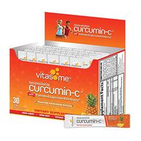 Curcumin-C Liposomal Dietary Supplement for Muscle Aches, Inflammation-Curcuma Longa Root Extract, Vitamin-C with Citrus Bioflavonoids, Black Pepper, Sunflower Lecithin / 30 Sachets, Orange Pineapple