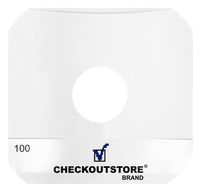 CheckOutStore (300) Paper Record Inner Sleeves with Hole for 12" LP Vinyl 33 RPM Records (Round Corners)