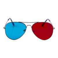 uxcell a10111700ux0001 Metal Arms Anaglyph 3D Eyeglasses