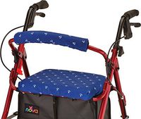 NOVA Rollator Walker Seat & Backrest Covers, Removable and Washable, Anchors Away Design