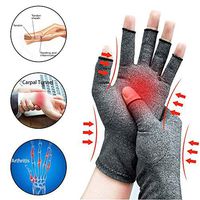 ZBmiluddeer Arthritis Gloves,1 Pair Compression Wrist Support Joint Pain Relief Hand Brace Arthritis Gloves Grey M