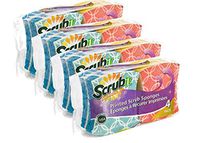 Scrub-It Printed Scrub Dish Sponge - Non-Scratch - Shaped for More Comfortable Grip and Handling - Make Cleaning Faster and Easier
