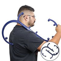 Trigger Point Back & Neck Self Massager Stick - 2 in 1 Portable Deep Therapy Massage Tool - Top Rated Back Massager and Nech Therapy- to Relieve Muscle Pain Or Discomfort Lower/Upper Back/Shoulder