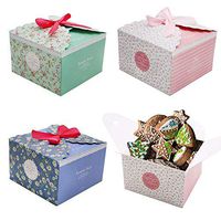 Craft Gift Boxes, 15pcs Cake Boxes Party Favor Treats Boxes Cookies Goodies Bakery Cupcake Boxes for Party Birthday Wedding Baby Shower Holiday Christmas Celebration