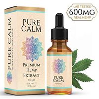 Pure Calm Hemp Oil 600mg - Hemp Oil for Immune System Support, Pain, Stress Relief, Mood Support, Healthy Sleep Patterns, Skin Care (600mg, 20mg per Serving x 30 Servings) :Green Creek Organics