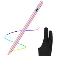 AICase Stylus Pens for Touch Screens, 1.45mm High Precision and Sensitivity Point IPad Pencil Fine Point Active Smart Digital Pen for Tablet Work at iOS and Android Touch Screen (Rose Gold Pink)