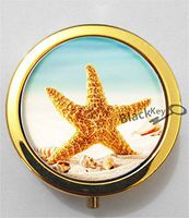 BlackKey Starfish 3-Compartment Decorative Pocket Gift Box Case Organizer for Pill, Color 2 -2191