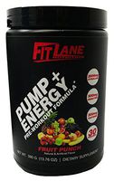 Pre Workout Powder for Men and Women. Best Tasting Preworkout Nitric Oxide Booster with Citrulline & Agmatine to Boost Endurance. Pump + Energy by Fit Lane Nutrition Fruit Punch Flavor, 30 Servings.