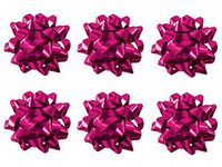 PMU Star Gift Bows 6 Inch Purple (6/Pkg) Pkg/6