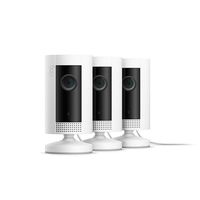 Introducing Ring Indoor Cam, Compact Plug-In HD security camera with two-way talk, White, Works with Alexa - 3-Pack