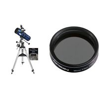 Orion StarBlast II 4.5 Equatorial Reflector Telescope &  05662 1.25-Inch 13 Percent Transmission Moon Filter (Black)