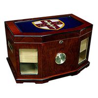 Large Premium Desktop Humidor - Glass Top -US Army Reserve Medical Command, Shldr Sleeve