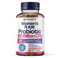 Dr. Formulated Raw Probiotics for Women 100 Billion CFU with Prebiotics, Digestive Enzymes, UT Protection, Dr. Approved Women's Probiotic for Adults, Shelf Stable Probiotic Supplement, 30 Capsules